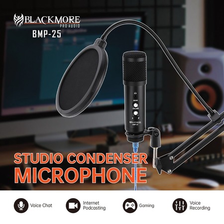 Blackmore Pro Audio BMP-25 USB Condenser Microphone Kit BMP-25